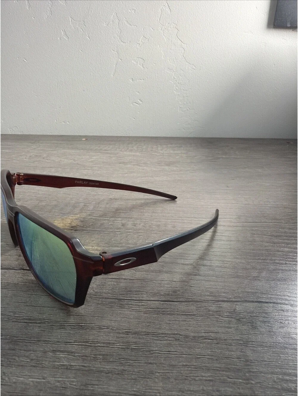 Oakley Parlay Matte Black FRAMES ONLY OO4143-0158 Silver Icons